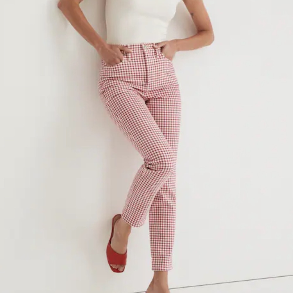 The Perfect Vintage Jean in Gingham Check